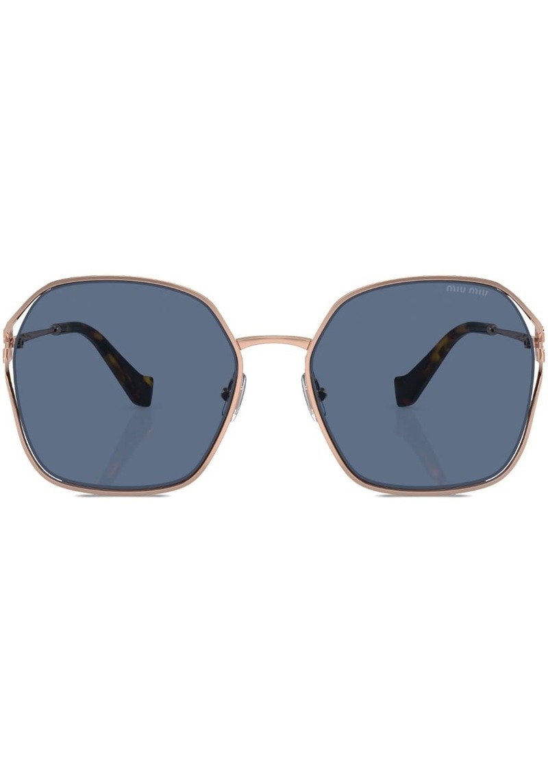 Miu Miu oversized-frame tinted sunglasses