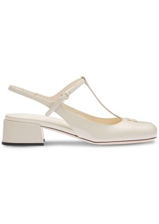 Miu Miu patent-leather 35mm slingback pumps