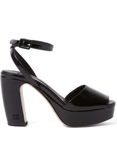 Miu Miu patent-leather platform sandals