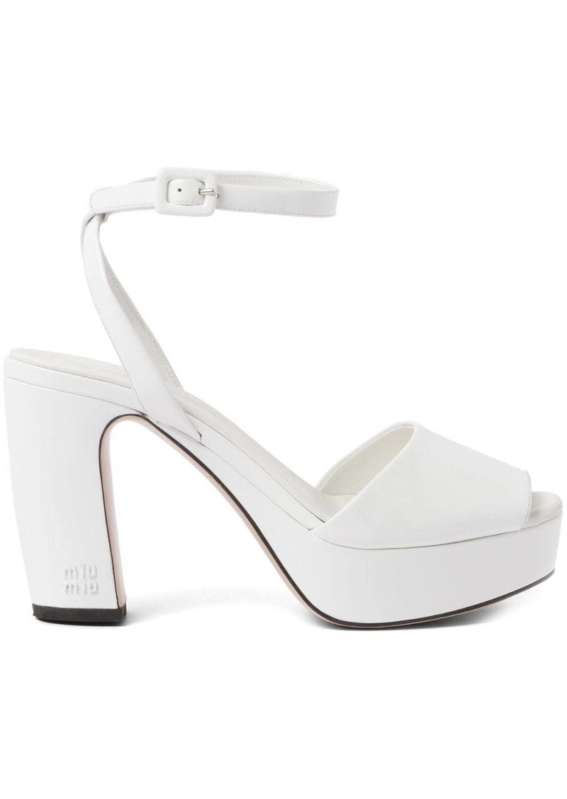 Miu Miu patent-leather platform sandals