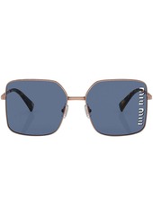 Miu Miu perforated-logo detail sunglasses