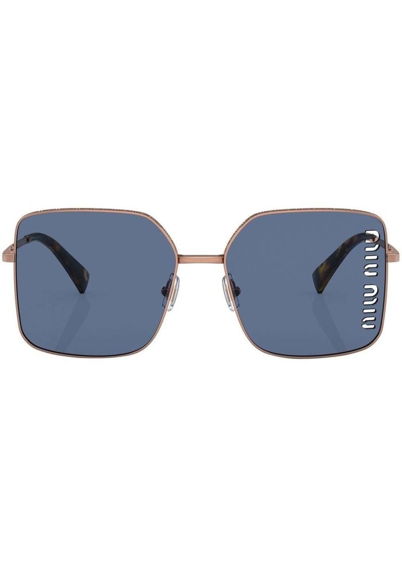 Miu Miu perforated-logo detail sunglasses