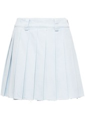 Miu Miu pleated denim mini skirt