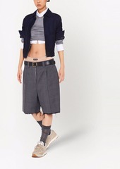 Miu Miu Prince of Wales check Bermuda shorts