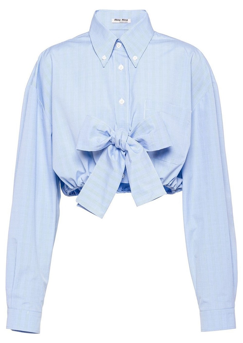 Bow shirt MIU MIU