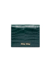 Miu Miu printed billfold wallet