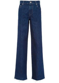 Miu Miu raw-cut straight-leg jeans
