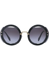 Miu Miu Reveal glitter sunglasses