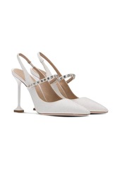 Miu Miu satin sling-back 105mm pumps