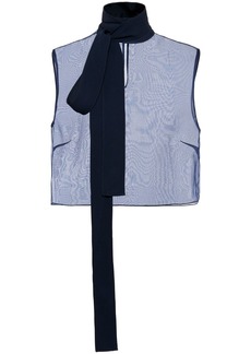 Miu Miu sleeveless scarf-detail tank top