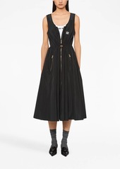 Miu Miu sleeveless zip-up midi dress