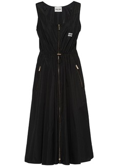 Miu Miu sleeveless zip-up midi dress