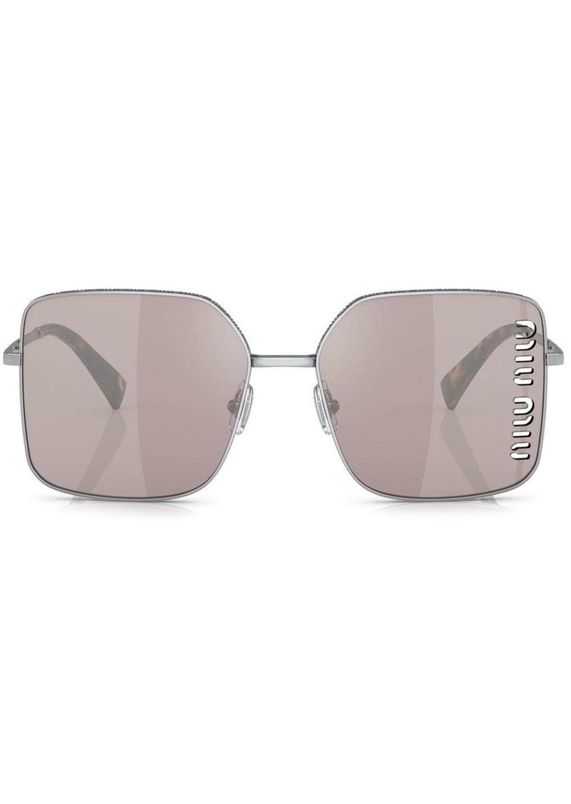 Miu Miu square laser-cut lens sunglasses