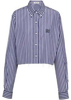 Miu Miu striped poplin shirt