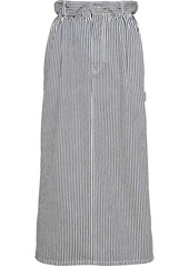 Miu Miu striped straight skirt