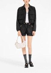 Miu Miu Technical-silk blouson jacket