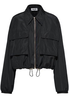 Miu Miu Technical-silk blouson jacket