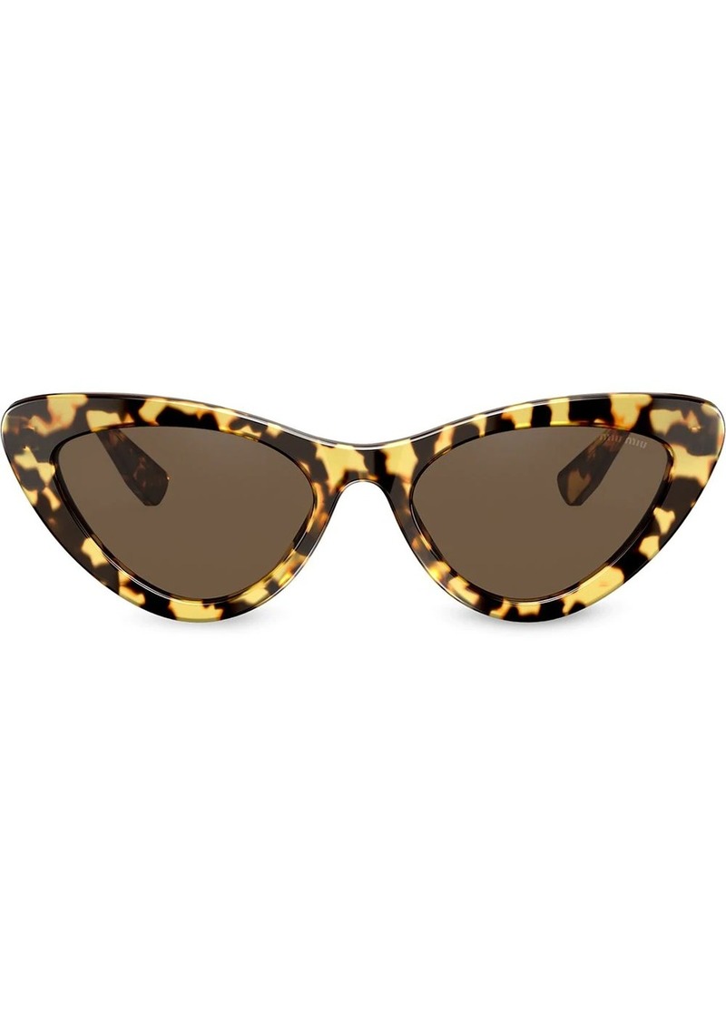 Miu Miu tortoiseshell cat-eye frame sunglasses
