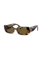 Miu Miu tortoiseshell-effect rectangle-frame sunglasses