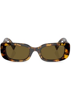 Miu Miu tortoiseshell-effect rectangle-frame sunglasses