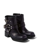 Miu Miu Vintage-Look leather ankle boots