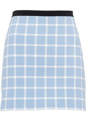 Miu Miu windowpane-pattern viscose miniskirt