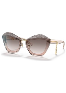 Miu Miu Women's Sunglasses, Mu 01XS - Light Brown Transparent