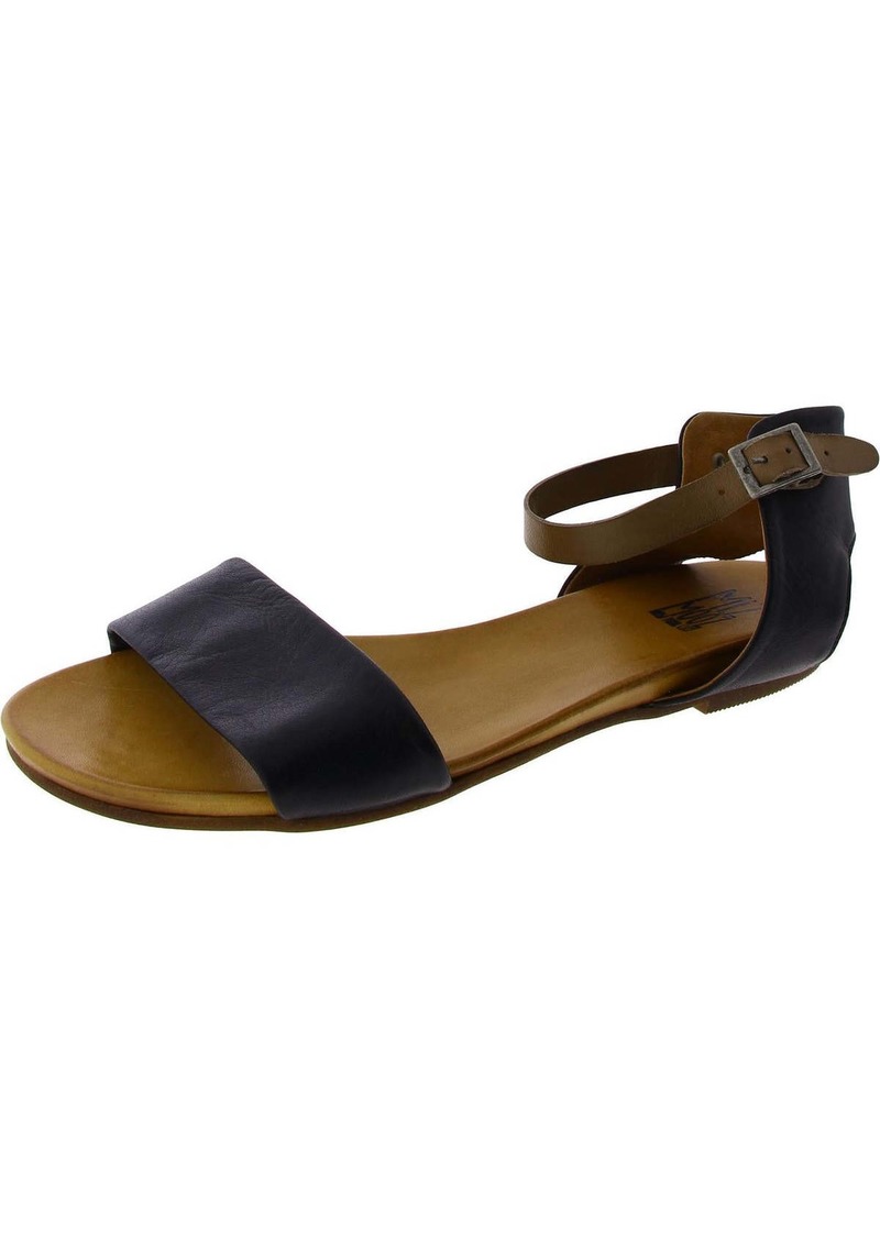 Miz Mooz Alanis Womens Leather Ankle Strap Flat Sandals