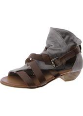 Miz Mooz Cassidy Womens Faux Leather Strappy Gladiator Sandals