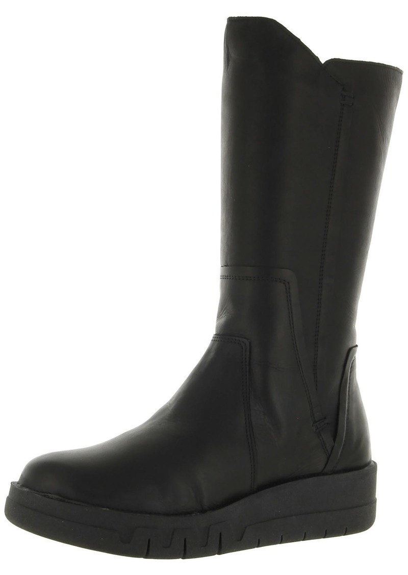 Miz Mooz Lear Womens Leather Zip Up Knee-High Boots