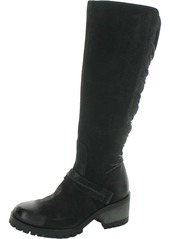 Miz Mooz Mayer Womens Suede Stacked Heel Knee-High Boots