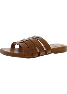 Miz Mooz Womens Leather Caged Slide Sandals