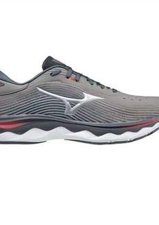 Mizuno Men's Wave Sky 5 Running Shoes In Steel Grey
