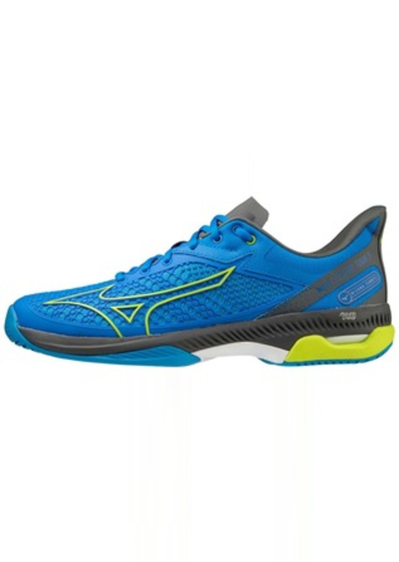 Mizuno Men's Exceed Tour 5 Sneaker Peace Blue-Acid Lime