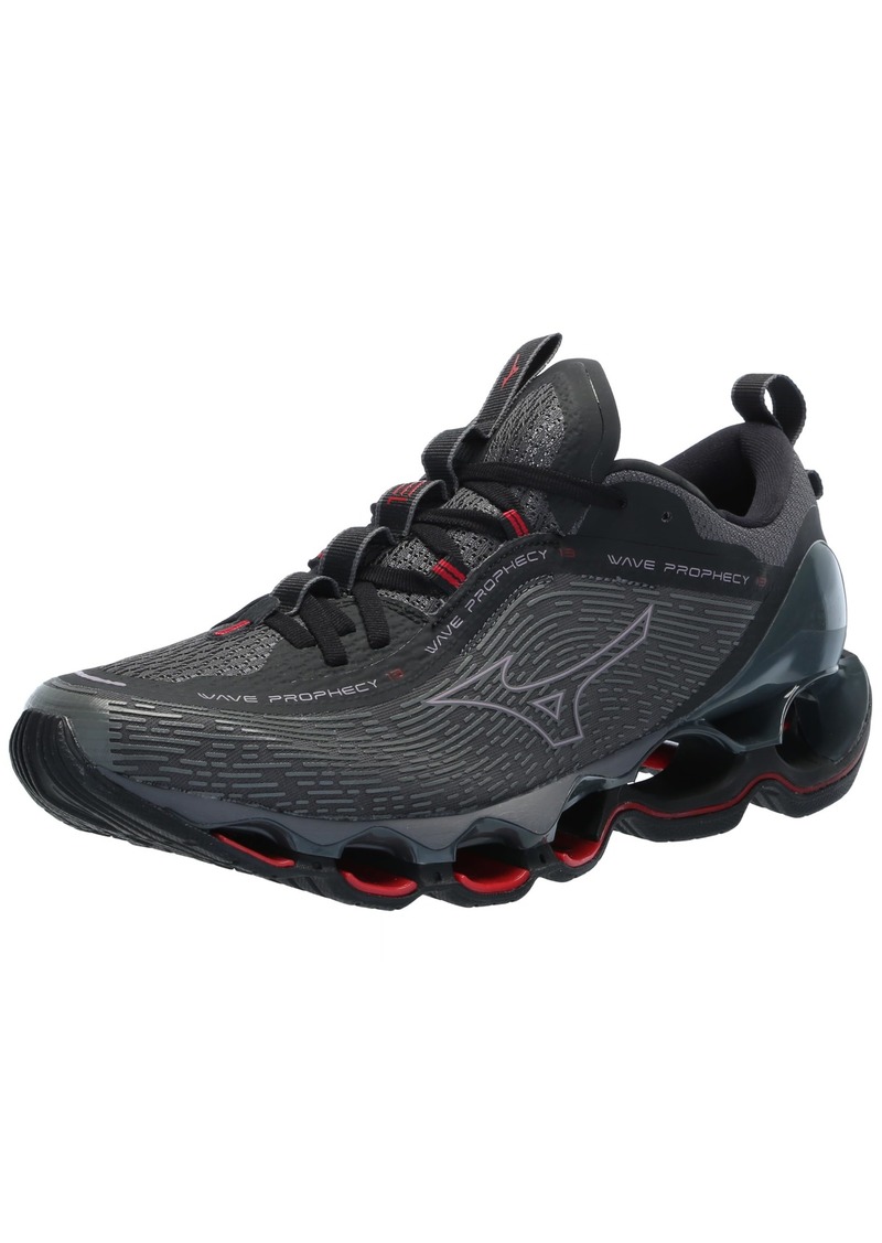 Mizuno Men's Wave Prophecy 13 Running Shoe Irn Gate-Chinese Red