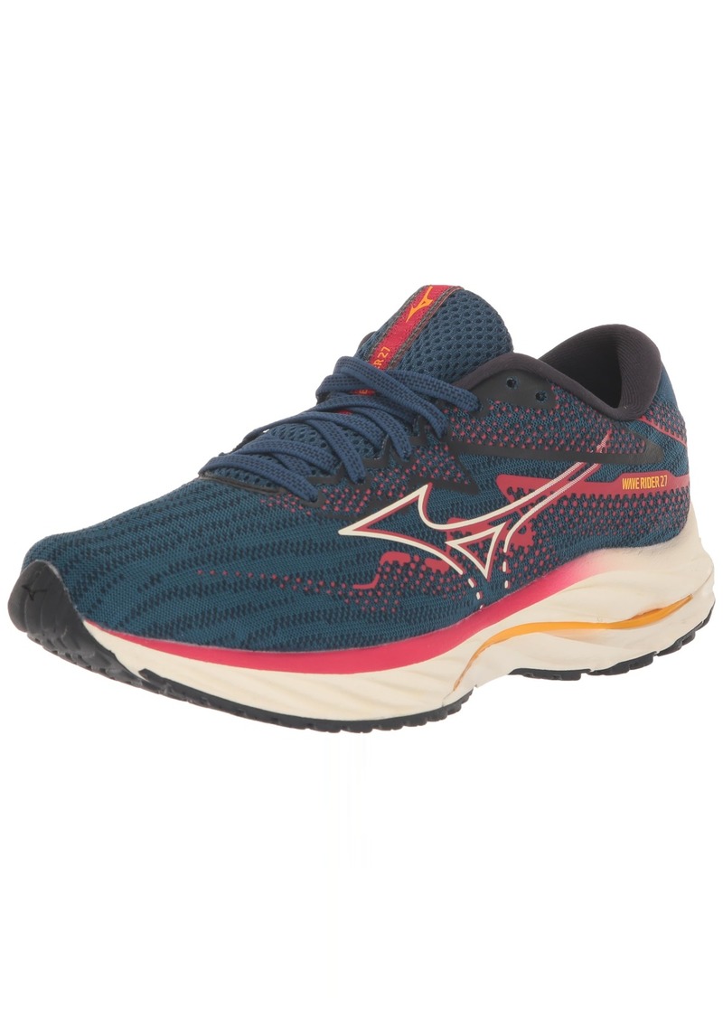 Mizuno Men's Wave Rider 2 Running Shoe Blue Opal-Papyrus