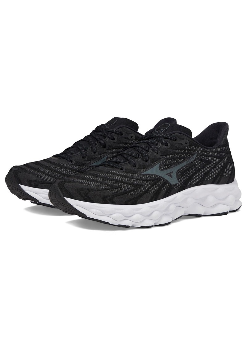 Mizuno Men's Wave Sky 8 Running Shoe Black-Metallic Grey