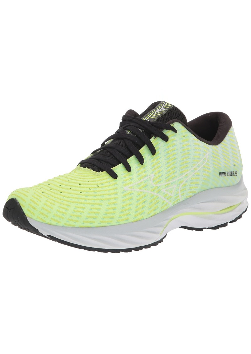 Mizuno Men's Wave Rider 26 SSW | Neutral Running Shoe | SSW - Neo Lime/White | US