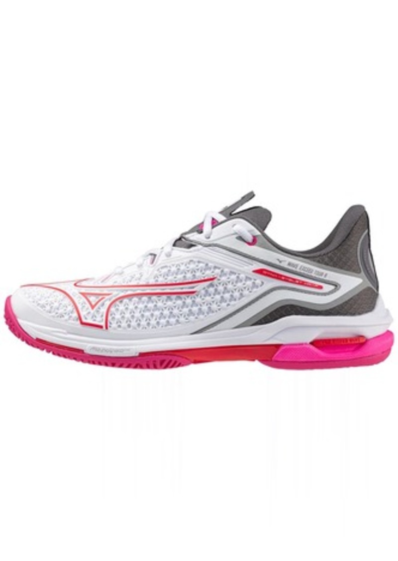 Mizuno Wave Exceed Tour 6 AC Women Tennis Shoe White-Radiant Red