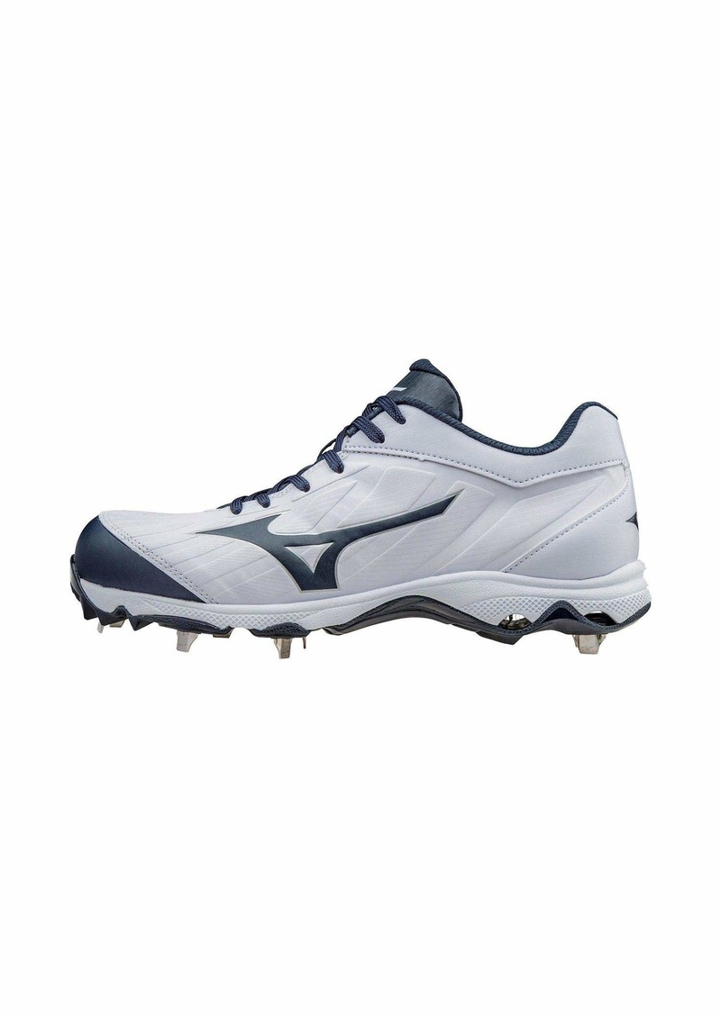 Mizuno Women's 9-Spike Advanced Sweep 3 Softball Shoe White-Navy