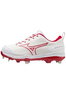 Mizuno Women's Sweep 6 Softball Shoe White-Red