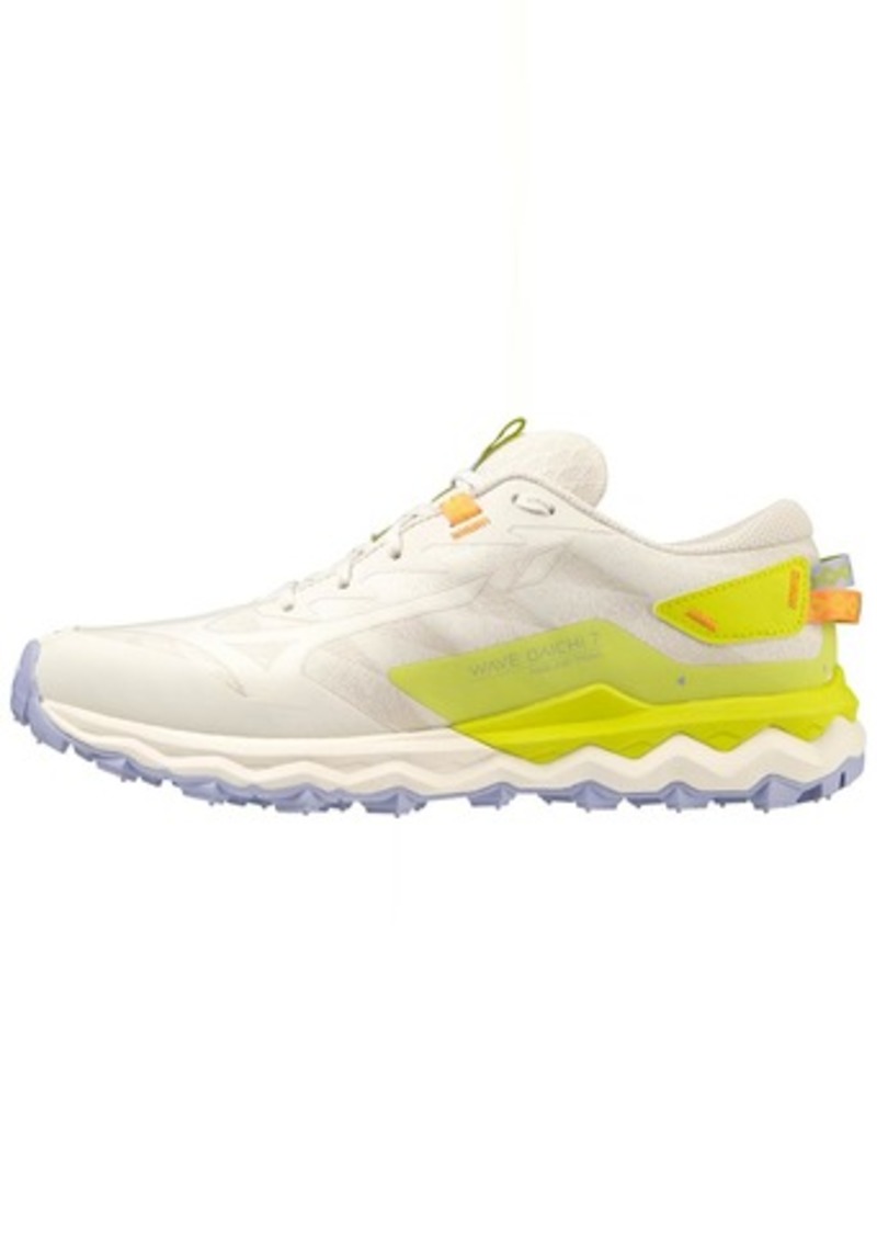 Mizuno Women's Wave Daichi  Roxy Running Shoe Snow White-Limeade