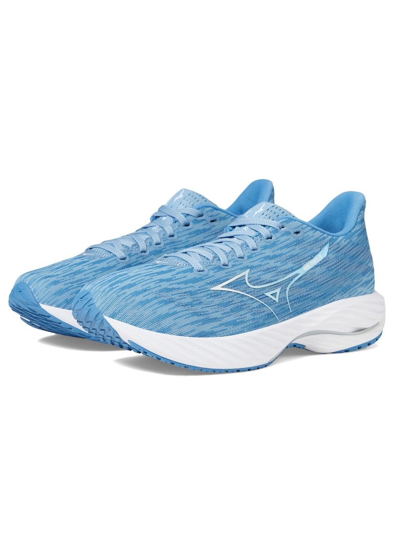 Mizuno Women's Wave Rider 28 Running Shoe Glacier Lake-White