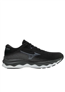 Mizuno Women's Wave Sky 5 Running Shoes - B/medium Width In Black