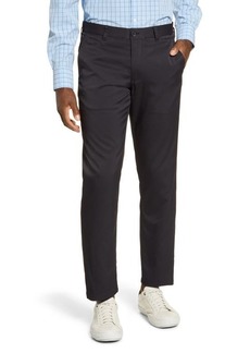 Mizzen+Main Baron Trim Fit Performance Chino Pants in Black Solid at Nordstrom
