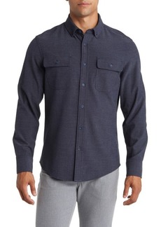 Mizzen+Main City Trim Fit Stretch Flannel Button-Down Shirt