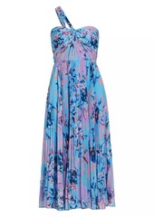 ML Monique Lhuillier Audra Chiffon Midi-Dress