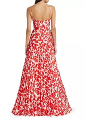 ML Monique Lhuillier Cameron Sleeveless Maxi Dress