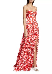 ML Monique Lhuillier Cameron Sleeveless Maxi Dress