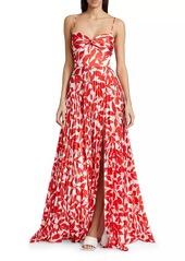 ML Monique Lhuillier Cameron Sleeveless Maxi Dress